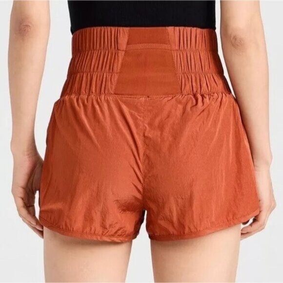 Free People Movement The Way Home Shorts Red Earth NWOT - Picture 2 of 7